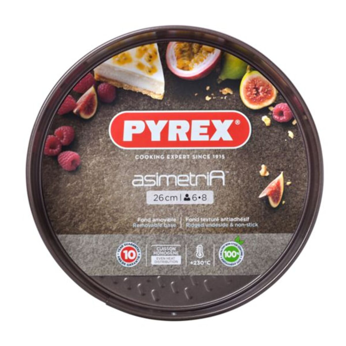 Moule à manqué PYREX à charnières métal diam 26 cm Asimetria