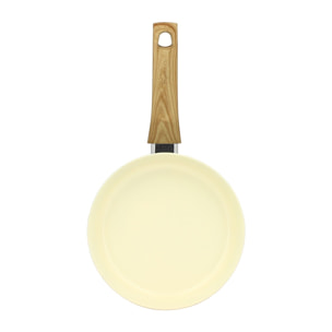 Poêle 20cm avec revêtement céramique crème - tous feux COLORAMA