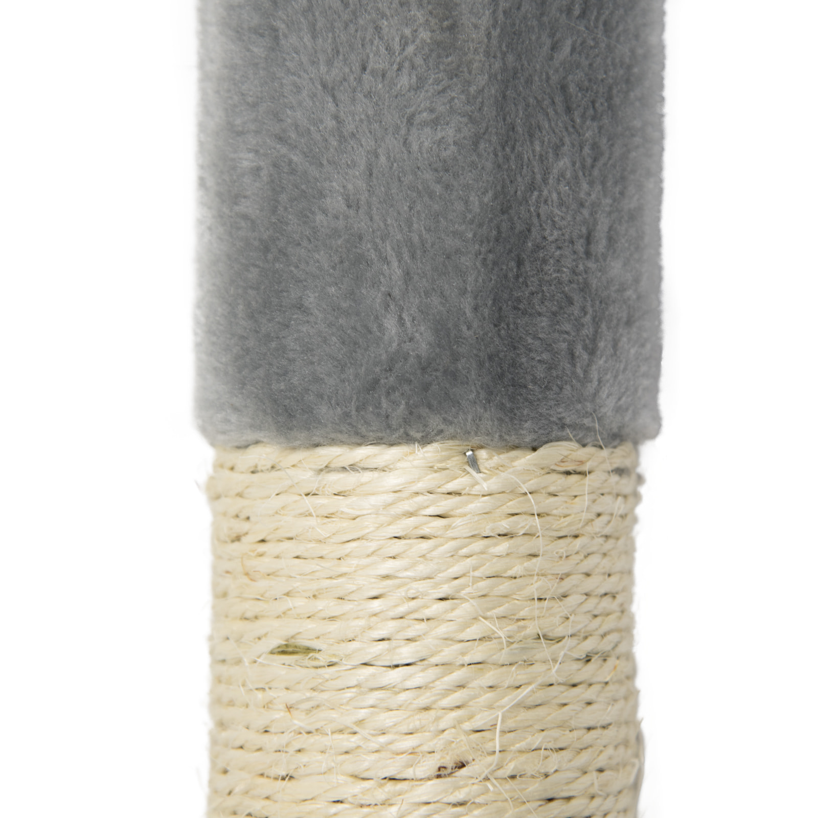 Albero per Gatto con Graffiatoio Cuccia Giocattolo Gatti Parco Giochi Tiragraffi in Sisal Naturale 120 x 55 x 40 Cm (Colore Grigio Figaro 30058)