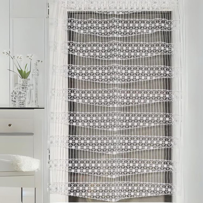 Modulable chevron et macramé - Blanc