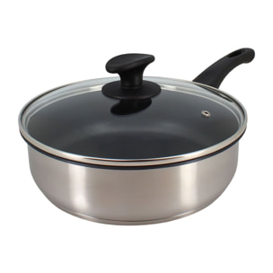 Sauteuse en acier inoxydable 24cm - tous feux  FIRST