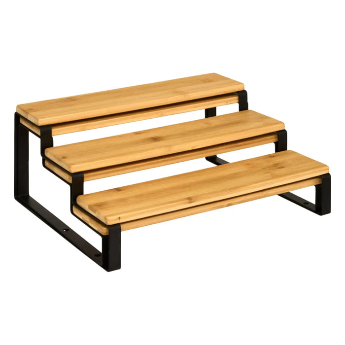 Etagère à épices Ordera extensible L32cm en bois noir