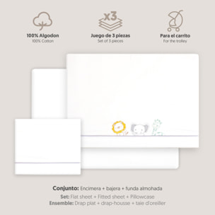 Triptico Coche Selva Blanco