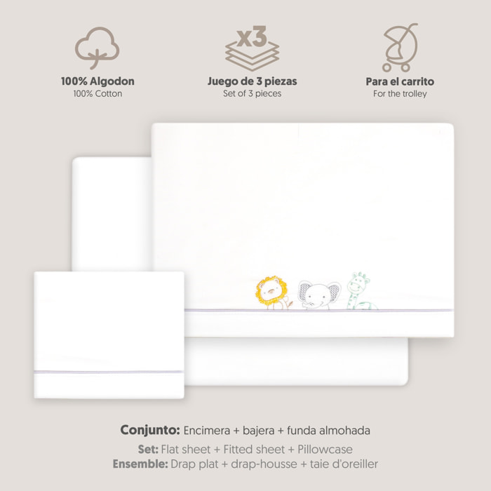 Triptico Coche Selva Blanco