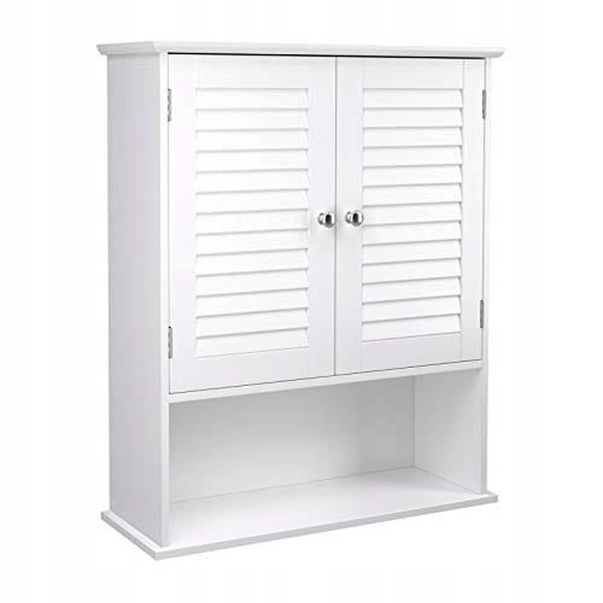 Pensile da bagno bianco BBC27WT con ante a persiana