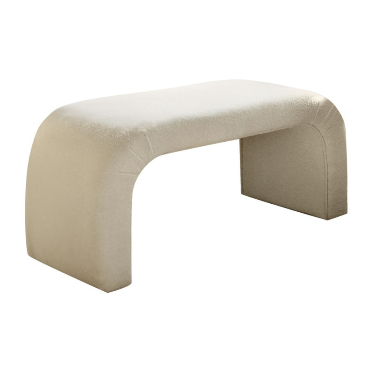 CELIAN - Banc bouclettes blanc