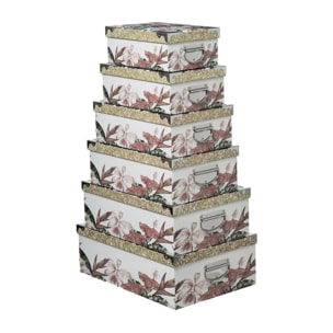 6 Boites Coins en Métal  Lady Jungle