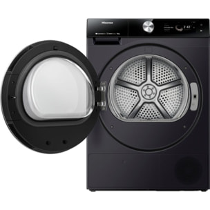 Sèche linge pompe à chaleur HISENSE DH7S107BB 10kg - Grande capacité XXL & Ultra-silencieux & Connecté