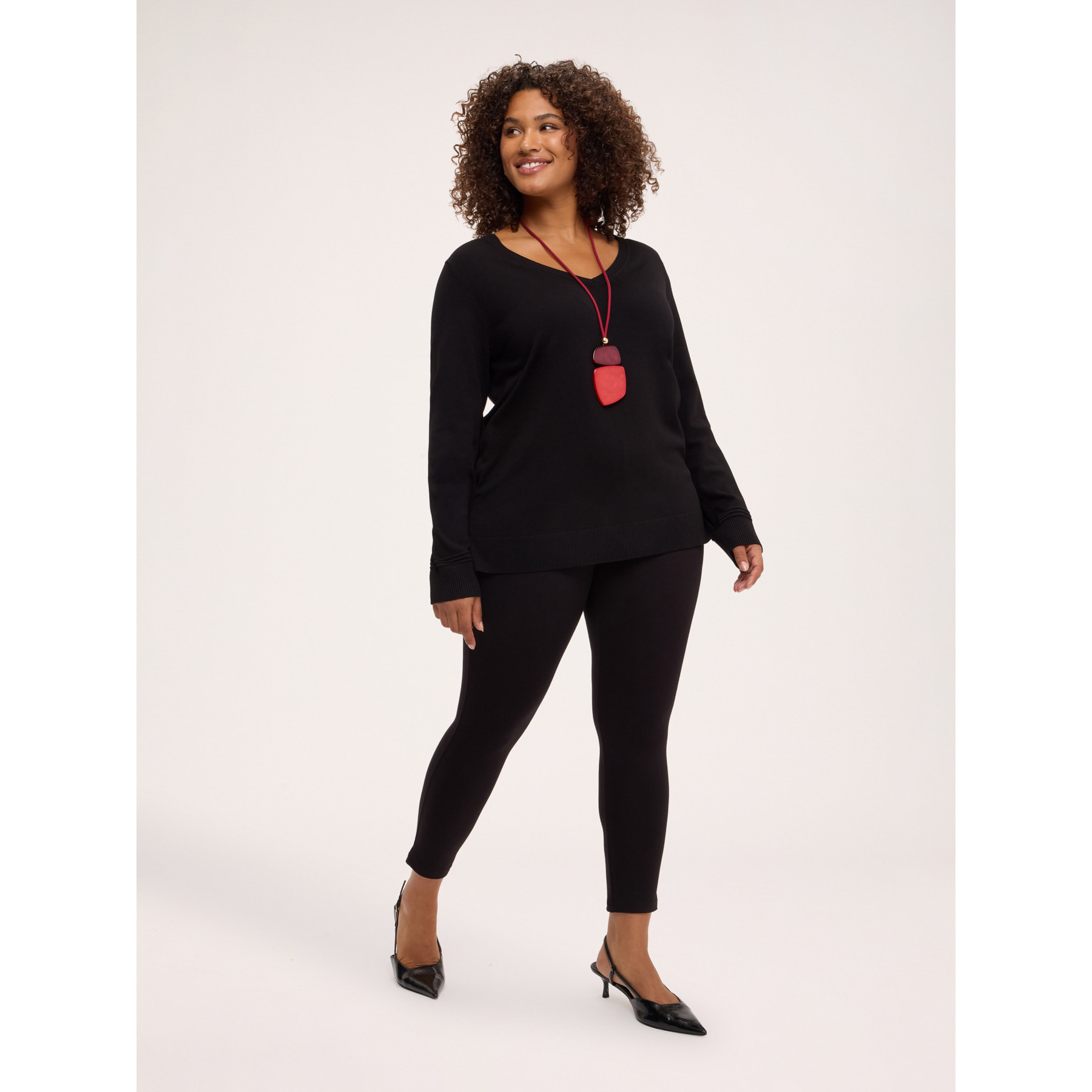 Fiorella Rubino - Leggings de punto de viscosa - Negro