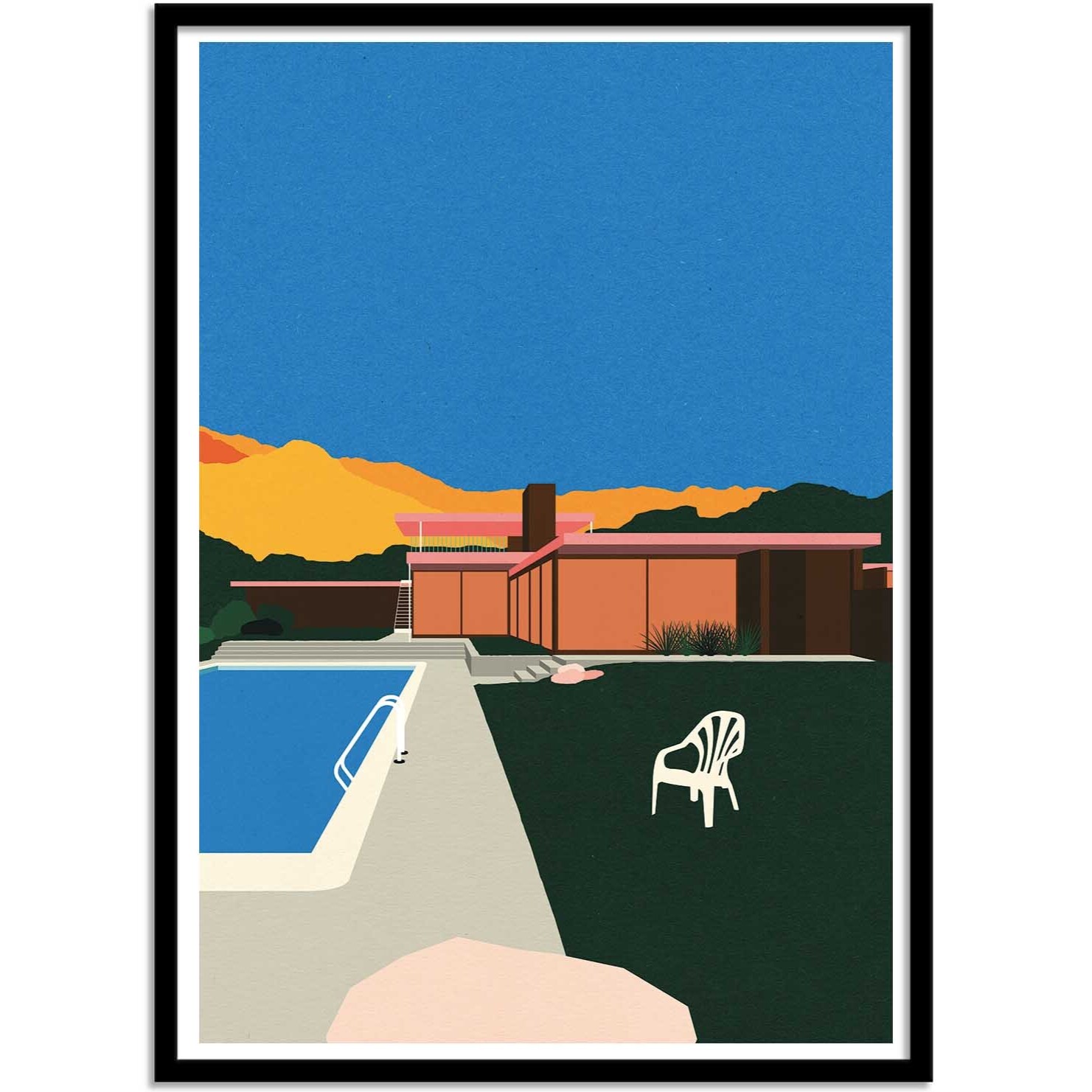 Affiche - Kaufmann Desert House Poolside - Rosi Feist