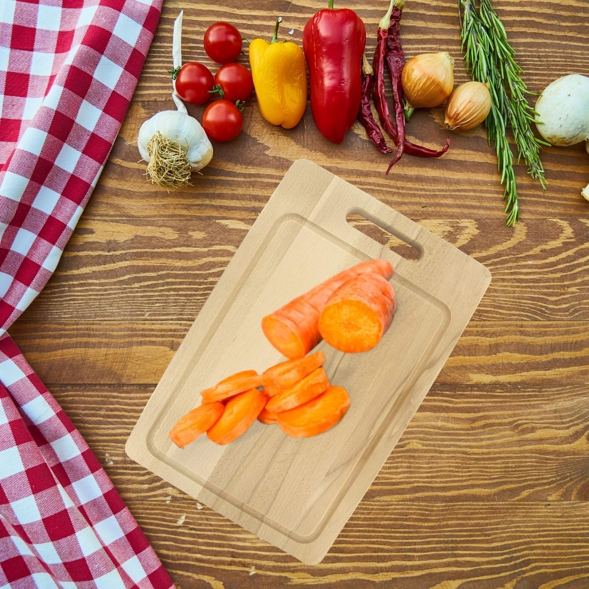 Planche à découper rectangulaire en bois 44 x 30 cm Fackelmann Wood Edition