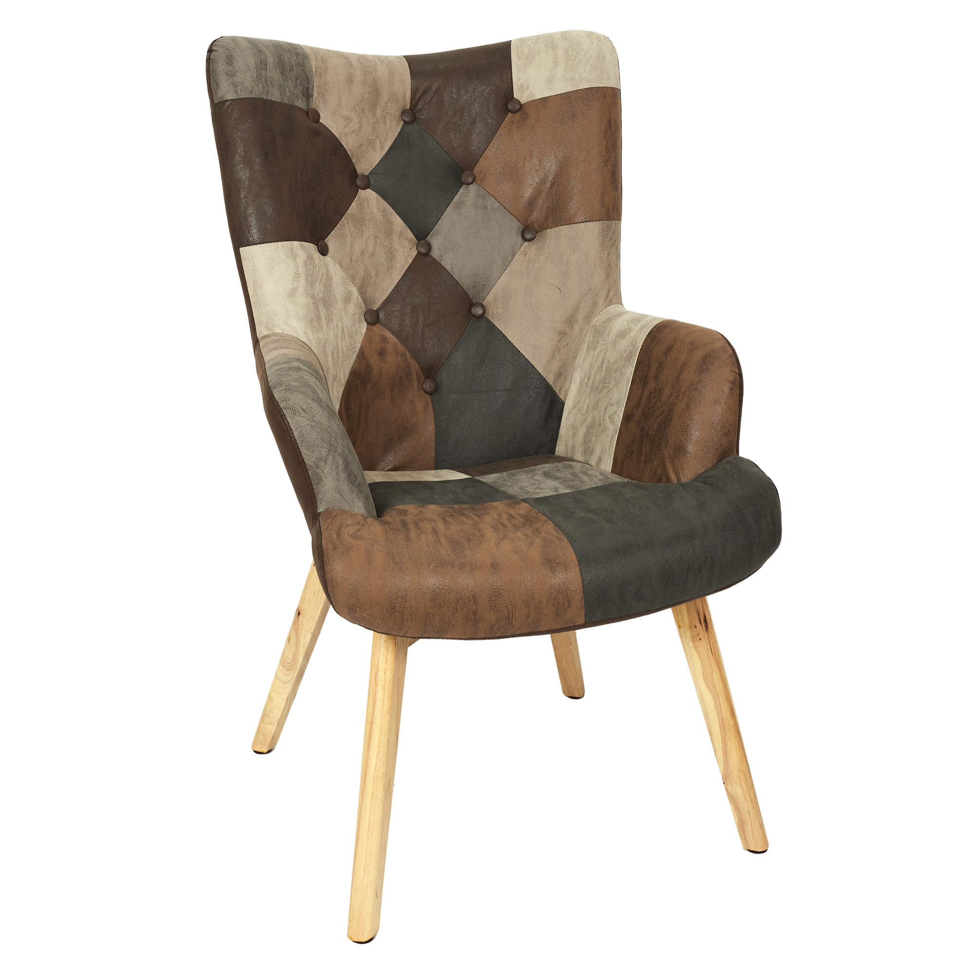 Fauteuil Helsinki Patchwork Pu