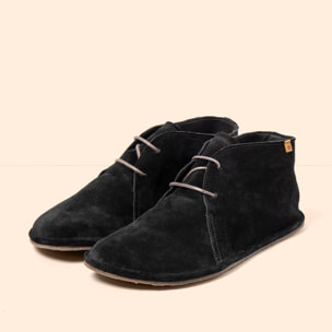 Botines N5672 SILK SUEDE BLACK/ BARE color Black