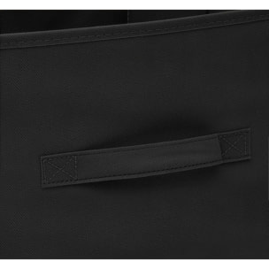 Panier tissuLanière 31x31cm "Mix N' Modul" noir