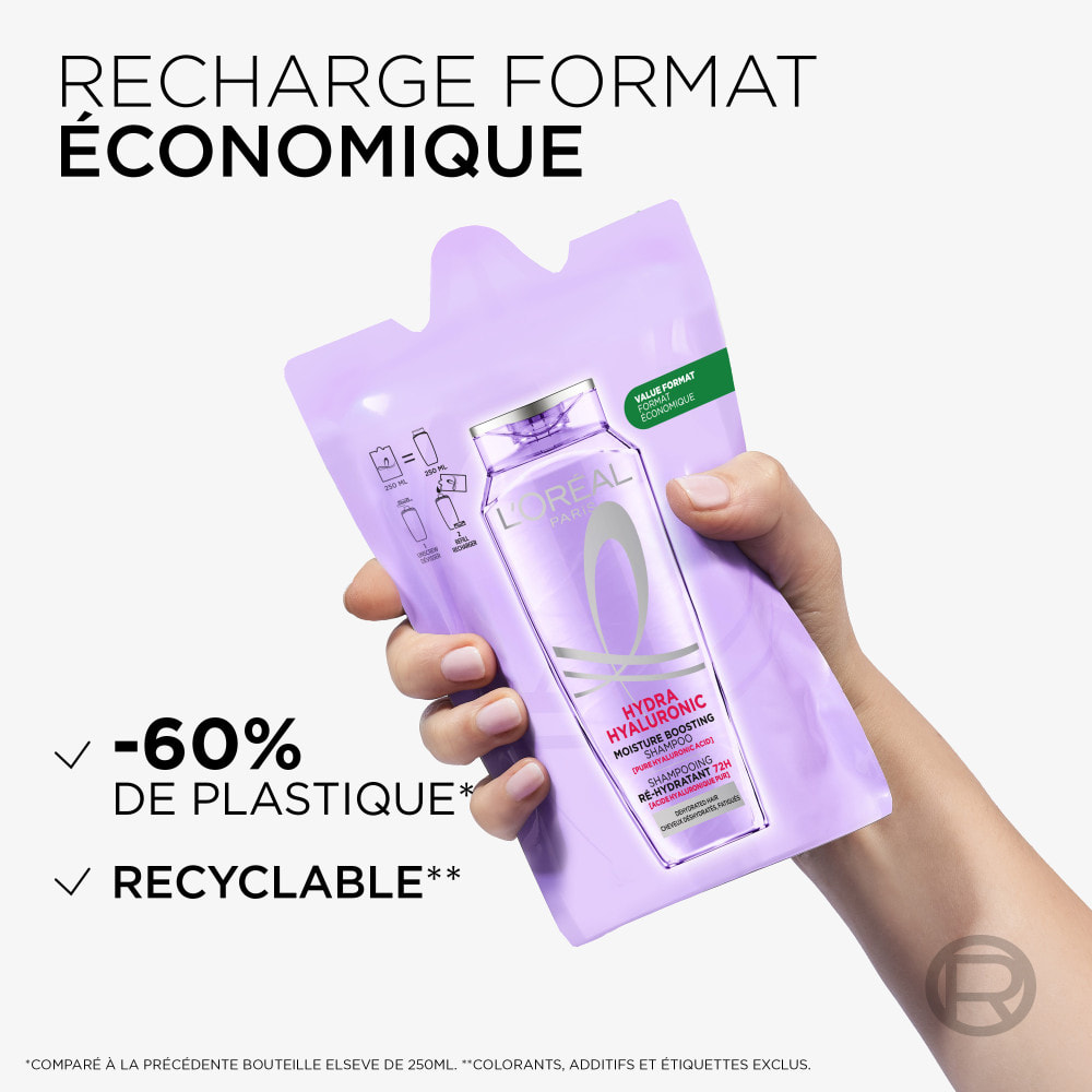 L'Oréal Paris Elseve Hyaluron Repulp Shampooing Ré-Hydratant 72H 1L