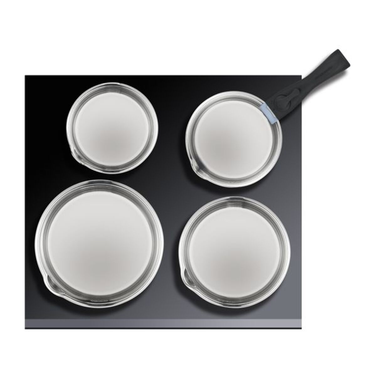 Set de 4 casseroles amovible inox 18/10