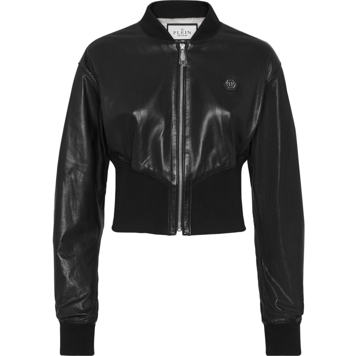 PHILIPP PLEIN Bomber de cuero
