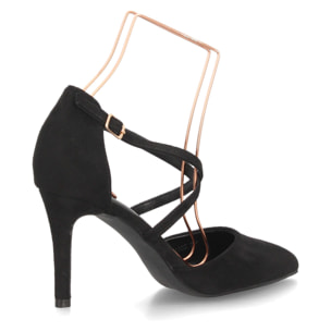 Zapatos elegantes con tiras cruzadas para mujer