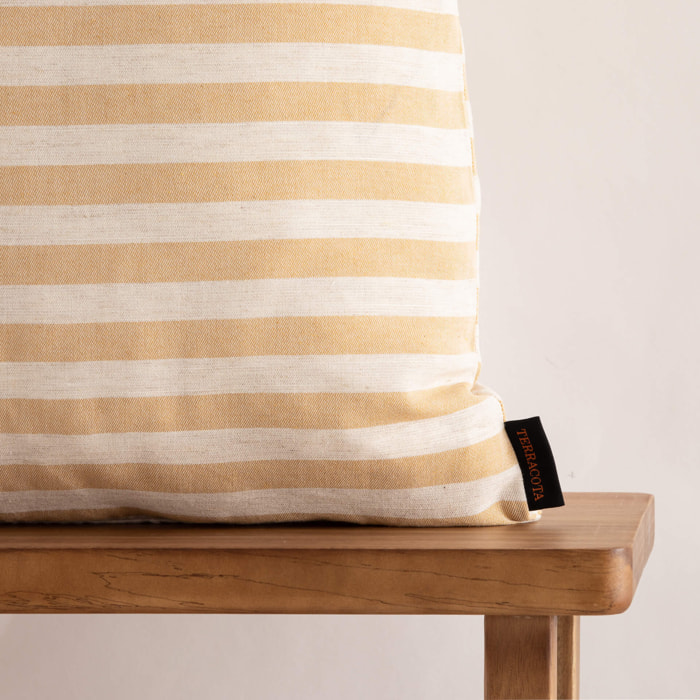 Housse de coussin jacquard 50x50 cm Jávea Grande Amber Gold