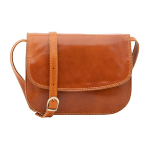 Borsa a tracolla da donna - Modello False - Vera pelle - 27.0 x 20.0 x 12.0 cm
