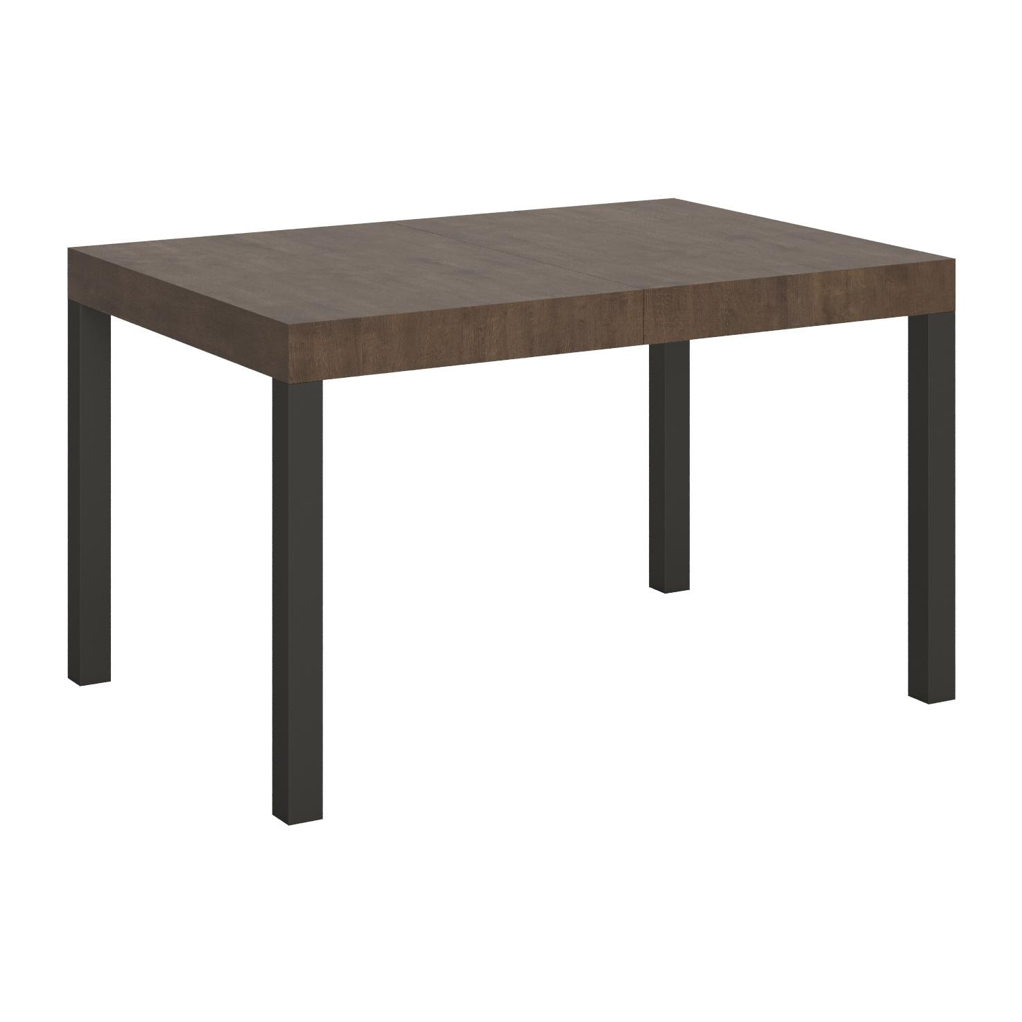 Mesa extensible 90x140/244 cm Everyday Nogal estructura Antracita