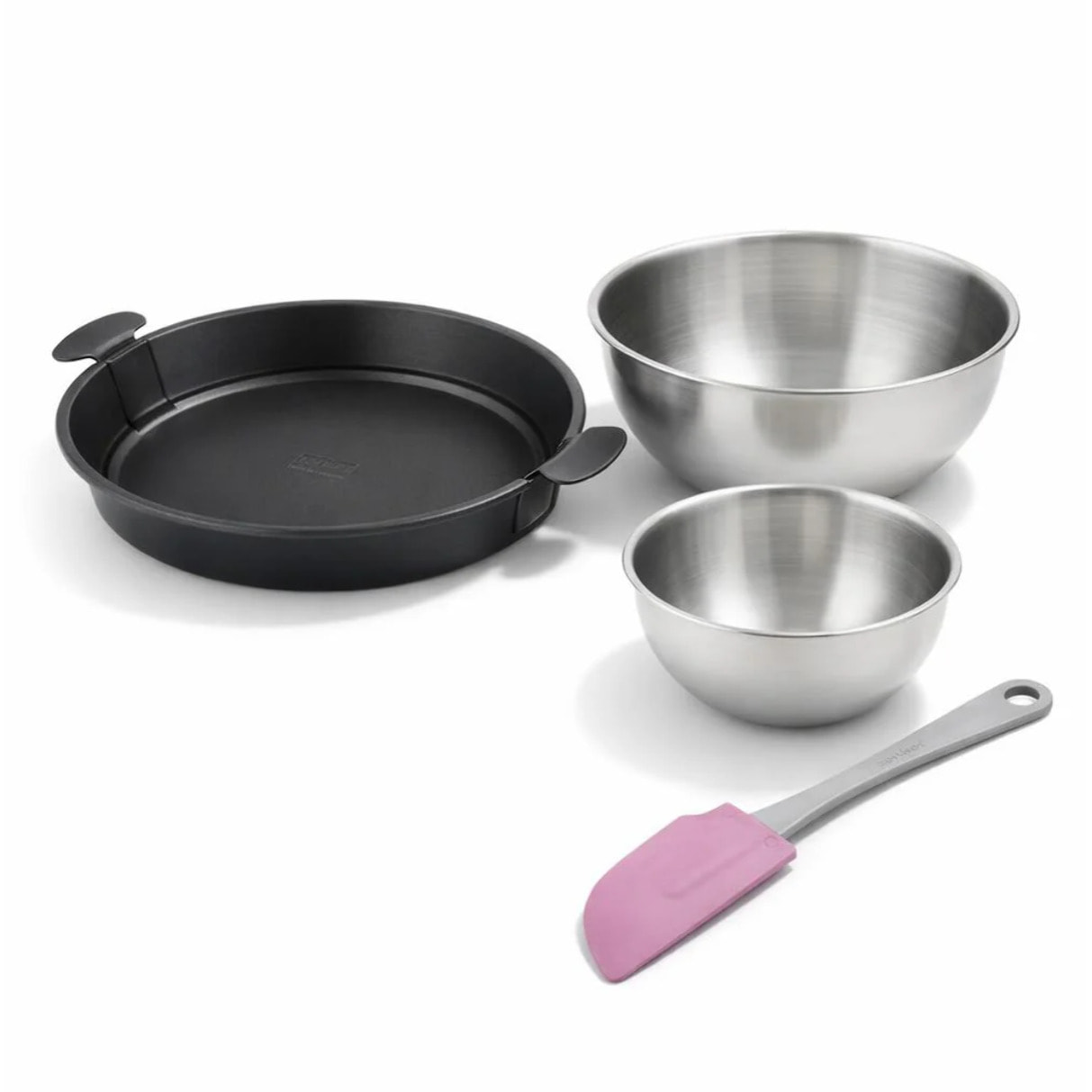Ensemble comprenant d'un moule à gâteau Zenker, 2 bols à mixer en inox Fackelmann