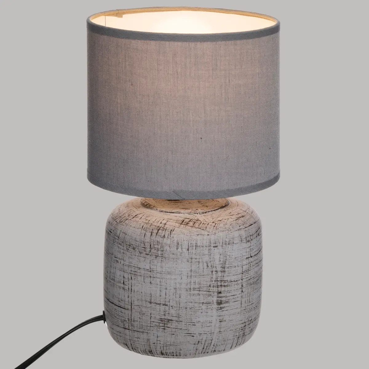 Lampe "Salta" céramique gris 26.5cm