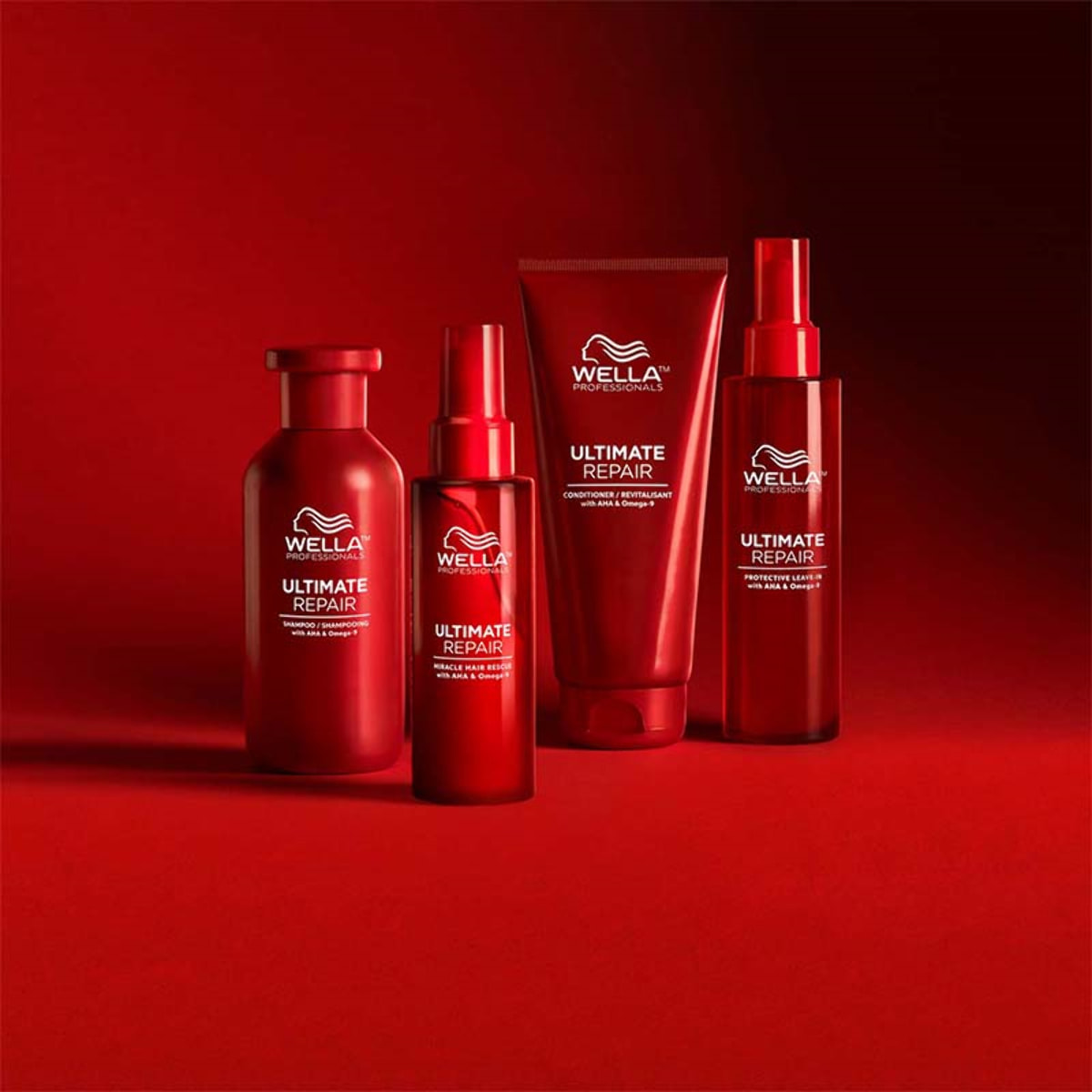 WELLA PROFESSIONALS Kit Ultimate Repair Shampoo 1000ml + Conditioner 500ml + Miracle Hair 95ml + Protective Leave In 95ml