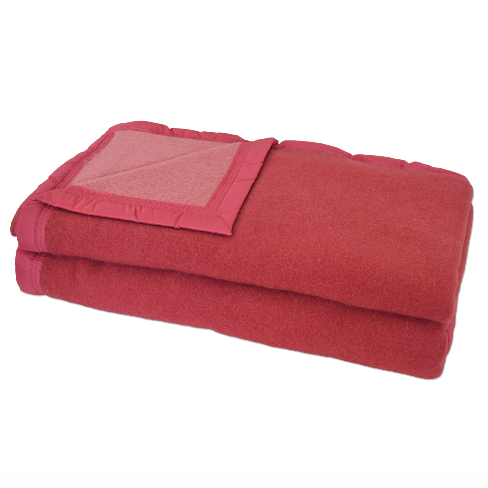 Couverture en 100% pure laine vierge 500g/m² - Vieux rose