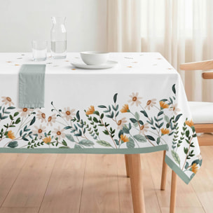 Nappe anti-taches ADARA VERT - coton mélangé