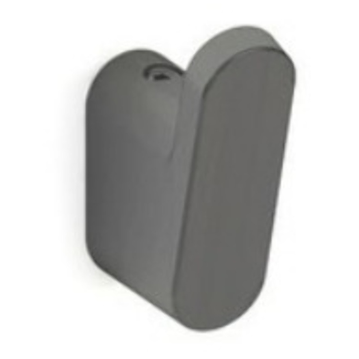 Simply R PVD Crochet en zinc fixation murale, Gun métal (SATDUNI21GM)