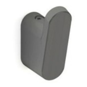 Simply R PVD Crochet en zinc fixation murale, Gun métal (SATDUNI21GM)