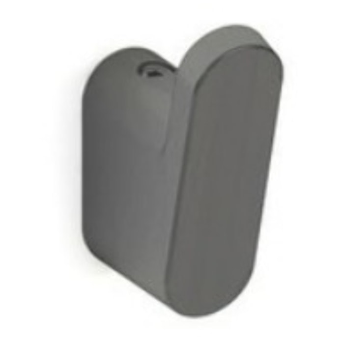 Simply R PVD Crochet en zinc fixation murale, Gun métal (SATDUNI21GM)
