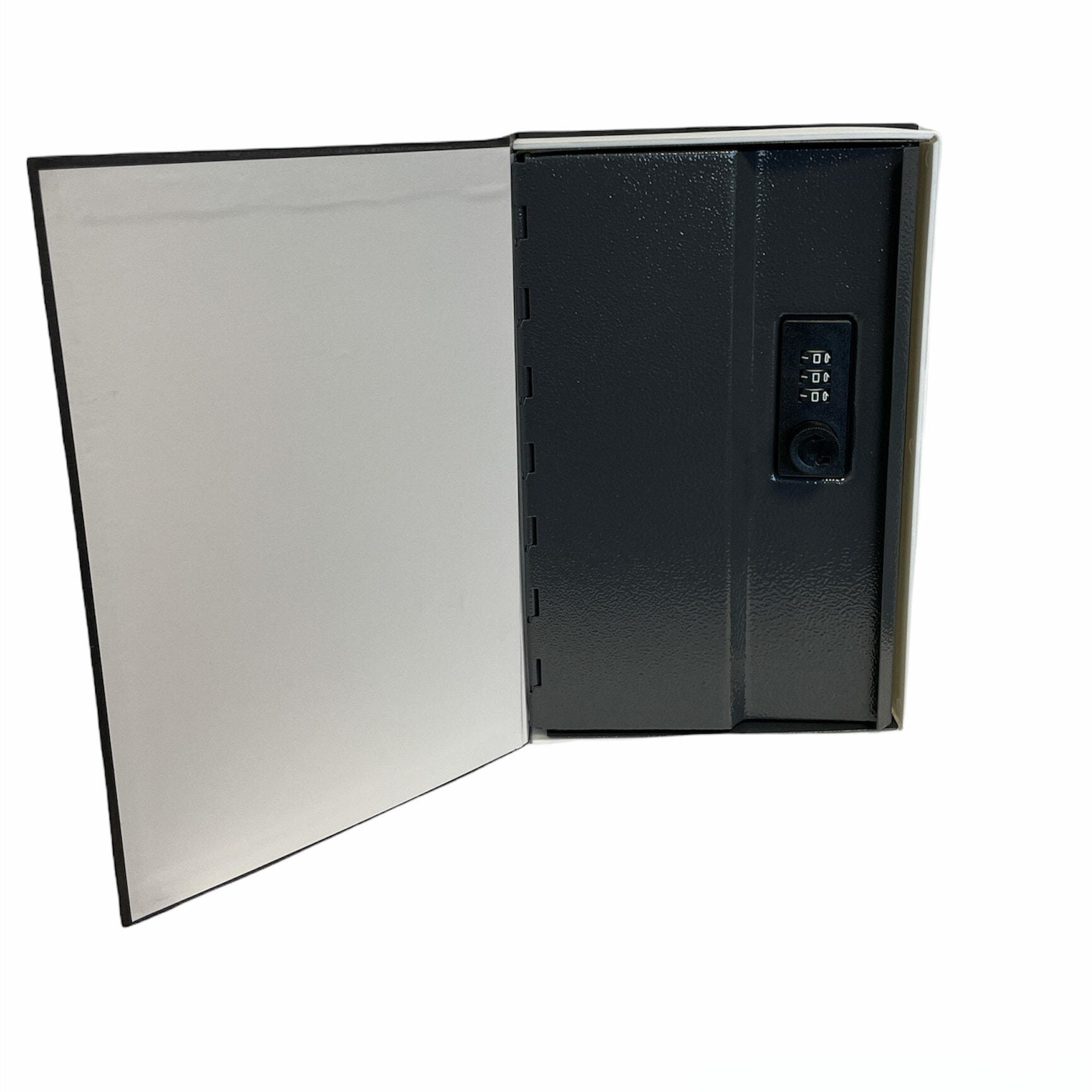 Cassetta Portavalori Cassaforte A Forma Di Libro Dizionario Acciaio Serratura Combinazione 3 Cifre Soldi Gioielli Casa Ufficio 24 x 15.5 x 5.5 Cm Nero
