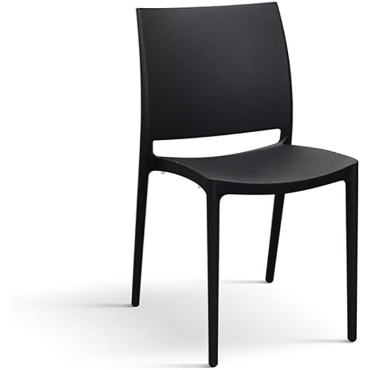 Set di 4 sedie NORTH BEACH in polipropilene nero