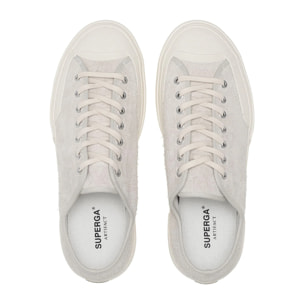 Le Superga Uomo Donna Bianco 2432 Works Hairy Suede