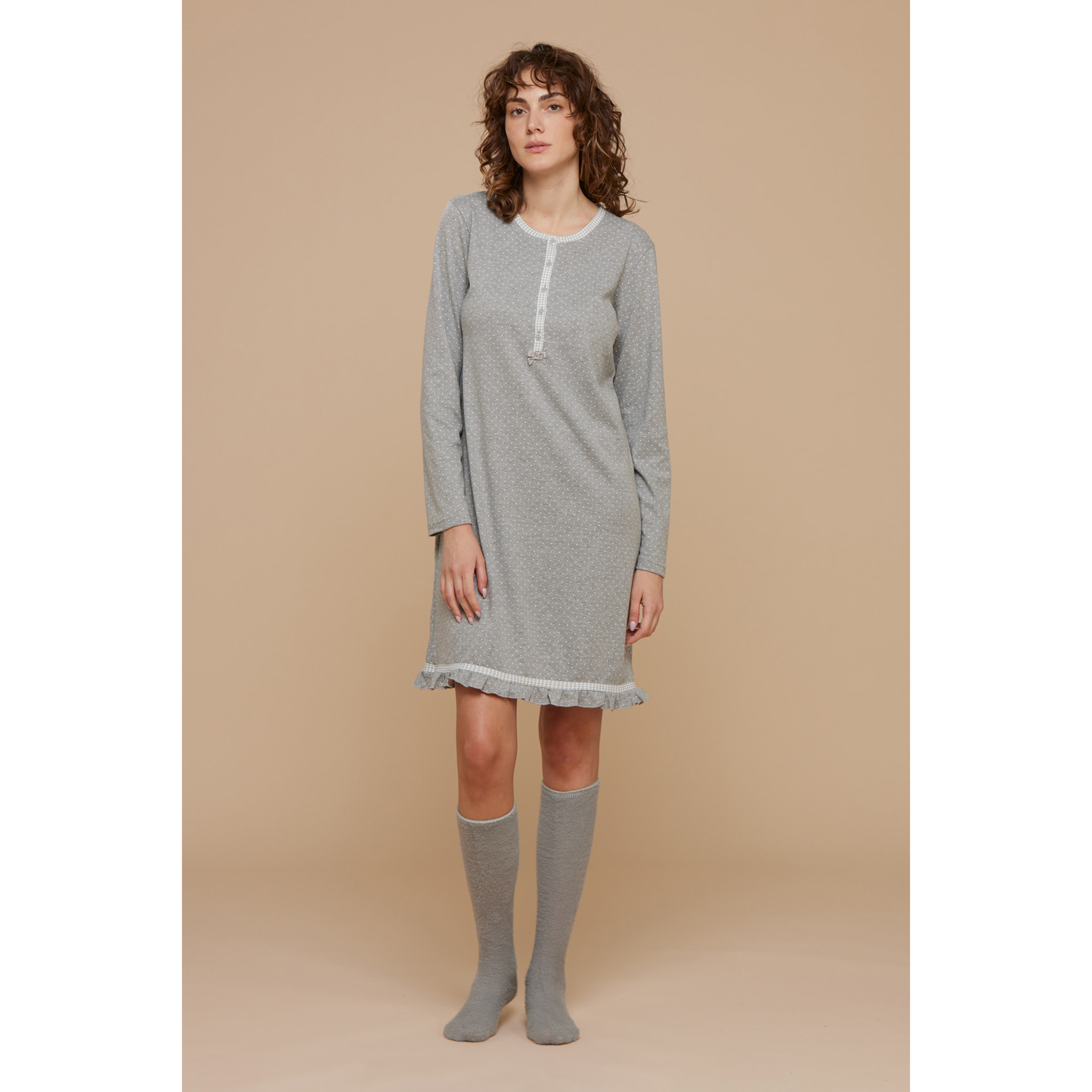 Camicia da notte caldo cotone rain Noidinotte