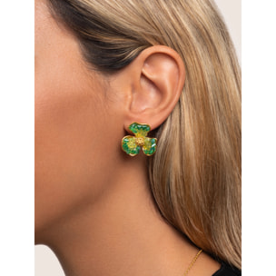 Orecchino Clover Placcato Oro