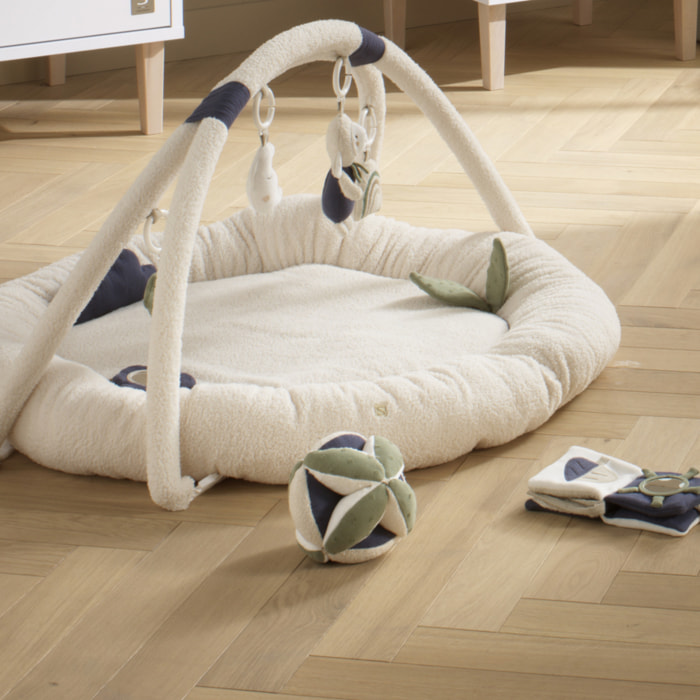 Balle sensorielle en coton bio et bouclette