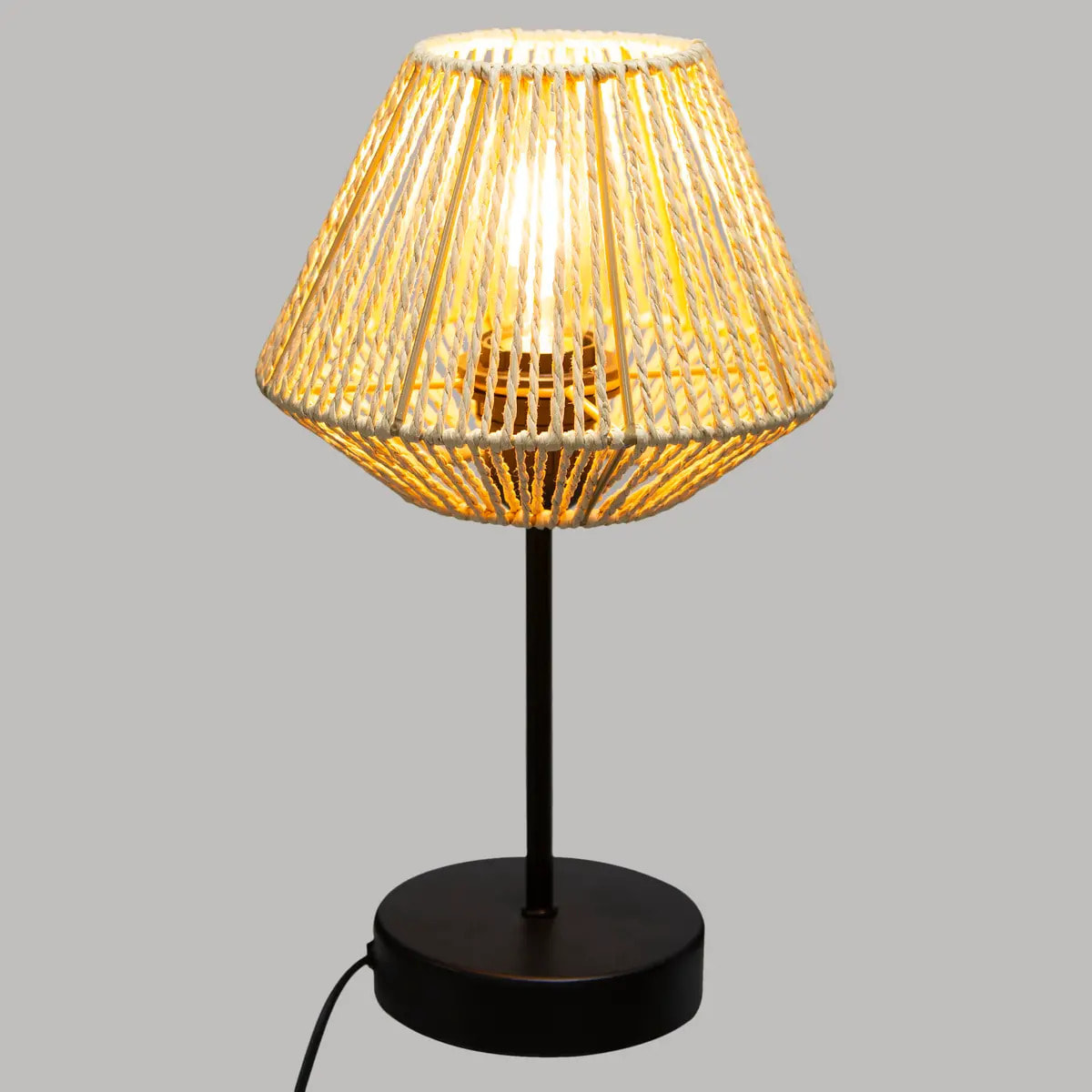 Lampe "Jily" beige H34cm