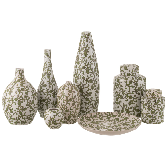 J-Line vase Yezi - porcelaine - vert/blanc