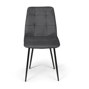 Chaises Linda - Gris anthracite