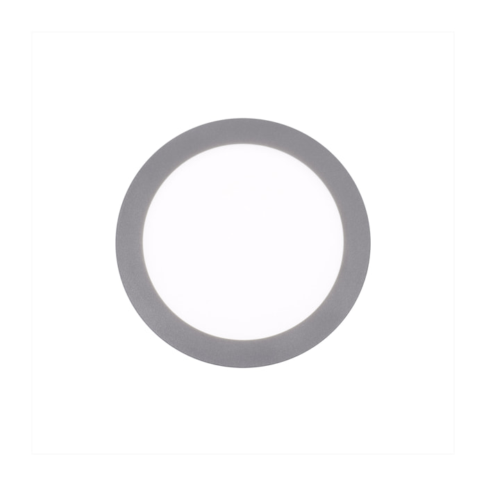 Forlight Easy round downlight redondo con luz led en color blanco frío 6000k Ø 120mm en color gris