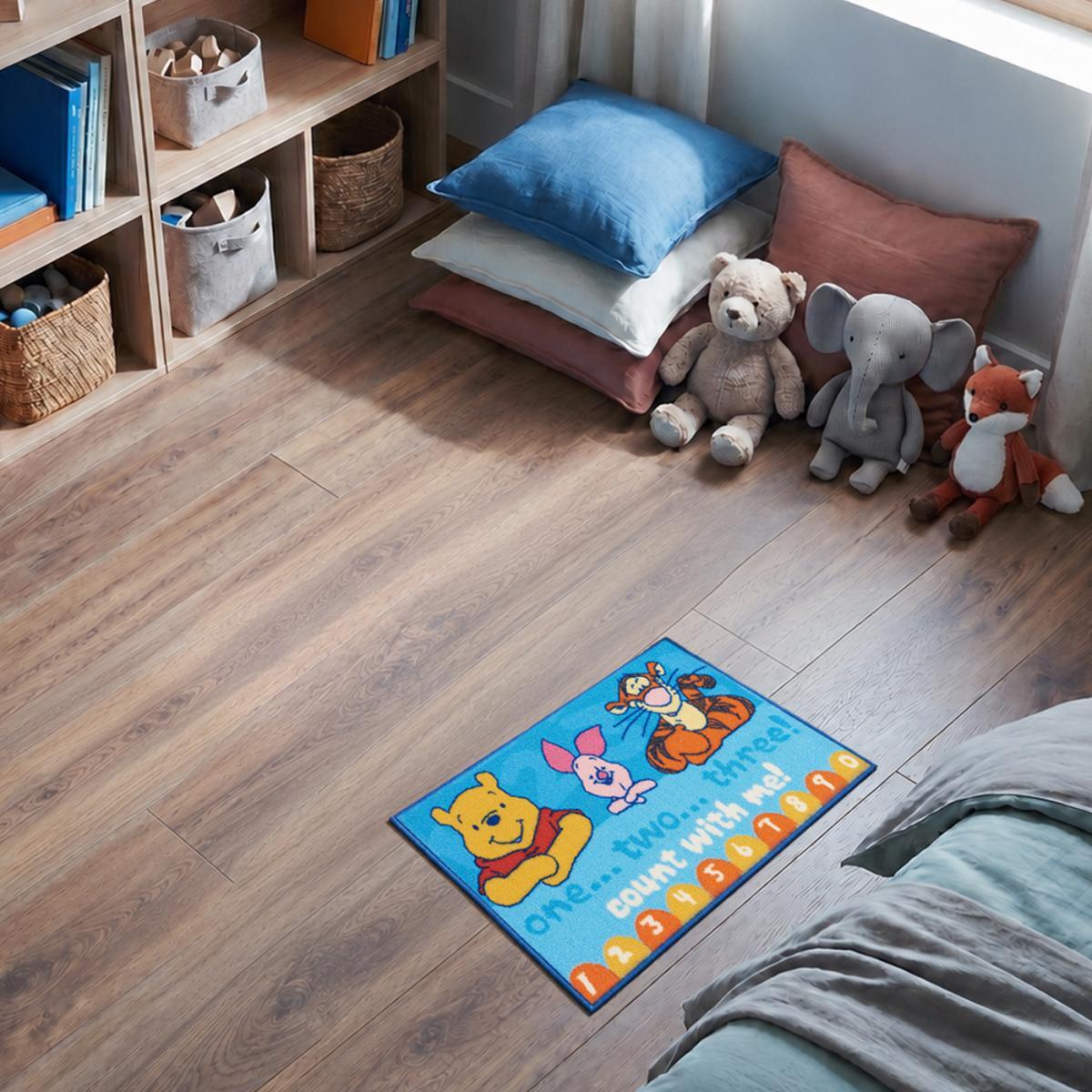 Tapis enfant Lavable 30° motif animaux KEMI