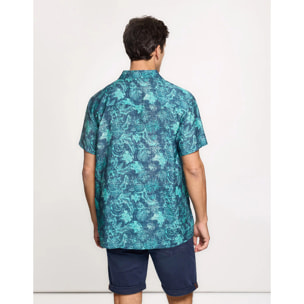 Camisa Manga Corta Azul - Westy