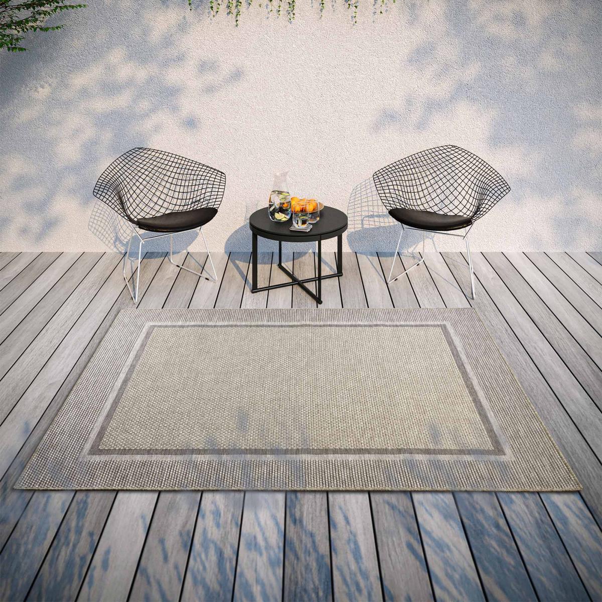 Tapis exterieur motif simple, moun, structure robuste