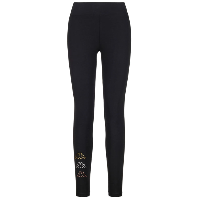 Kappa - Pantaloni Donna Nero - Logo Kikiko