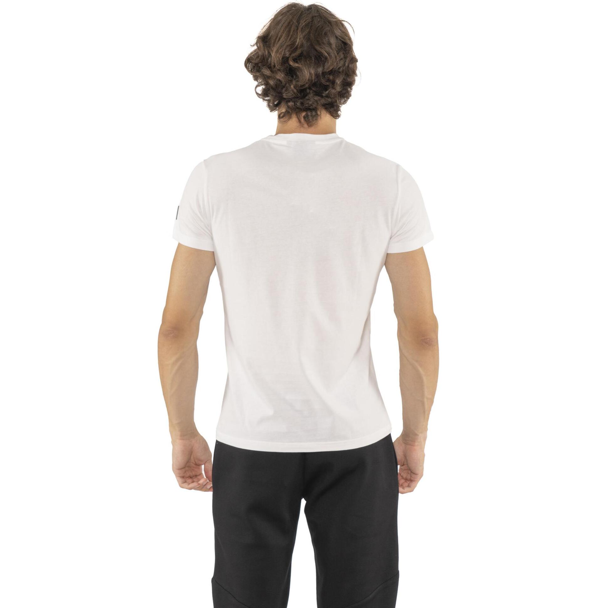 Camiseta de manga corta de algodón elástico "Tech"