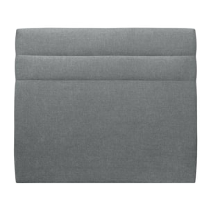 Tete de lit Bandes Horizontales Tissu - Rembourrée A poser