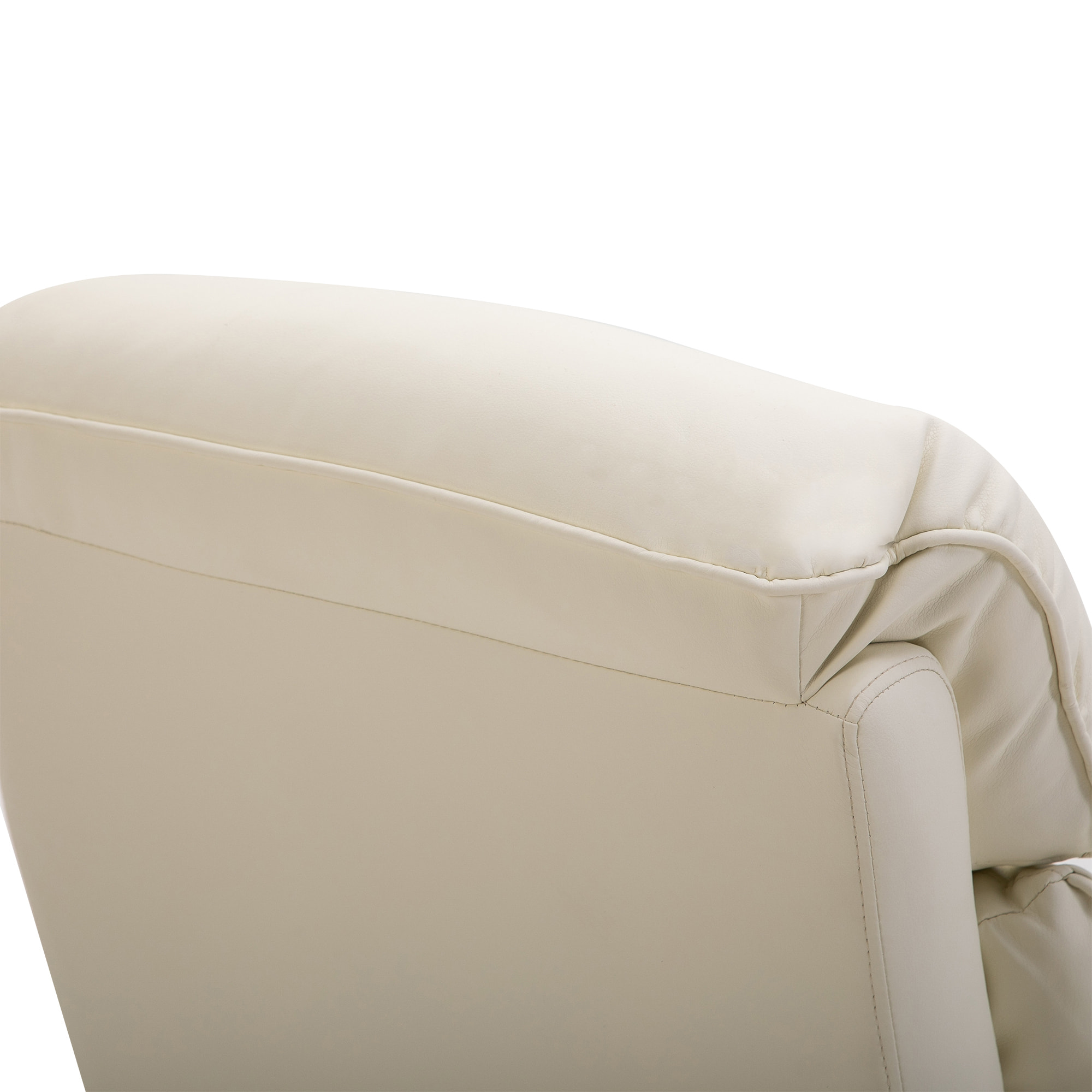 Sillón Levanta Personas Sillón de Relax Elevador con Reposapiés Mando a Distancia Reclinación Eléctrica Bolsillo Lateral Carga 150 kg 80x94x104 cm Crema